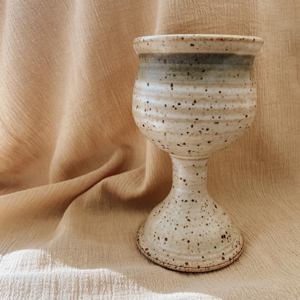 Speckled Stoneware Goblet
